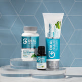 OUT WITH THE BAD, IN WITH THE GOOD!    Patented Great Oral Health System: Advanced Oral Probiotics, Remineralizing Toothpaste and Essential Oil Blend