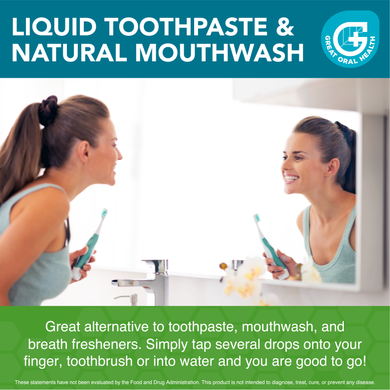 OUT WITH THE BAD, IN WITH THE GOOD!    Patented Great Oral Health System: Advanced Oral Probiotics, Remineralizing Toothpaste and Essential Oil Blend