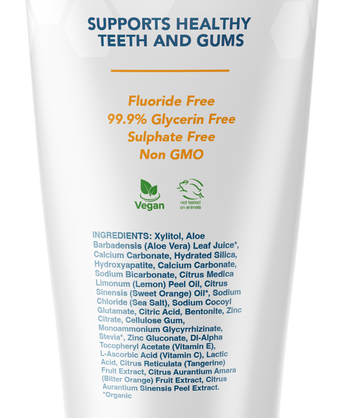 Kids ProMineralizer Fluoride-Free Toothpaste with Nano Hydroxyapatite (Yummy Orange)
