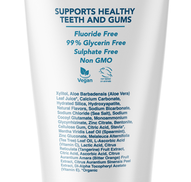 Dentist Formulated Fluoride Free Remineralizing Toothpaste with Nano Hydroxyapatite for Enamel Repair and Sensitive Teeth Peppermint Wow Flavor