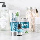 OUT WITH THE BAD, IN WITH THE GOOD!    Patented Great Oral Health System: Advanced Oral Probiotics, Remineralizing Toothpaste and Essential Oil Blend